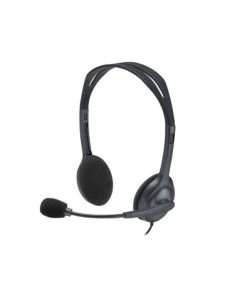Logitech H111 Wired On Ear Headphones With Mic