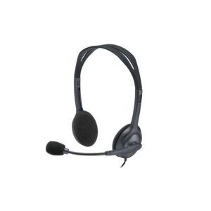 Logitech H111 Wired On Ear Headphones With Mic