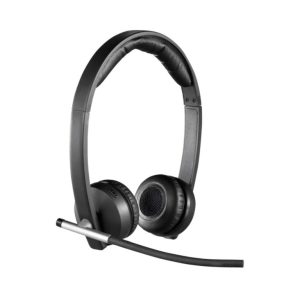 Logitech H820e Wireless Dual, Stereo Headphones with Noise-Cancelling Microphone