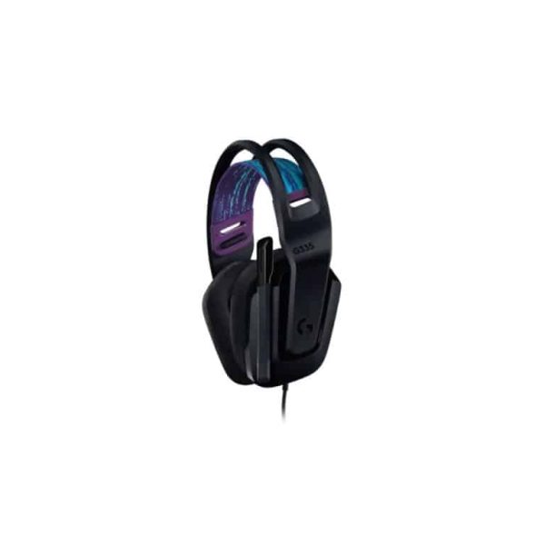 Logitech G335 Wired Gaming Headset with Flip to Mute Microphone.