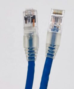 Cat6 1M UTP Round Patch Cord Blue