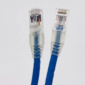 Cat6 1M UTP Round Patch Cord Blue