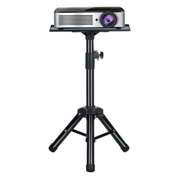 Projector Stand Tripod, Laptop Tripod Stand with Adjustable Height Perfect for Outdoor Movies