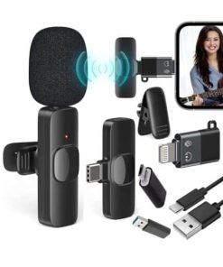 K8 Wireless Microphone Plug & Play Type C, iPhone , Micro USB