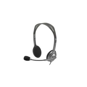 Logitech H110 Stereo Headset with Noise Cancelling Microphone for PC