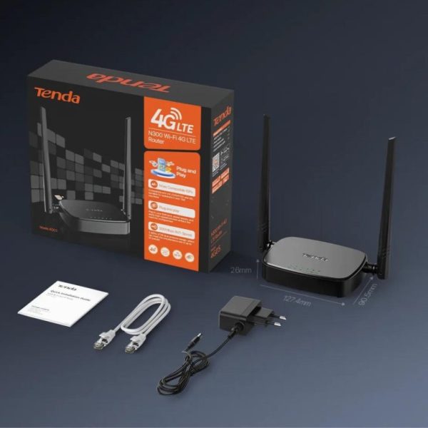 Tenda 4G05 N300 Wi-Fi 4G LTE Router.