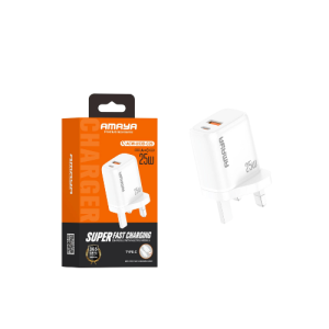 Amaya ACW-U53D-C29 PD25W standard charger with Type-C cable