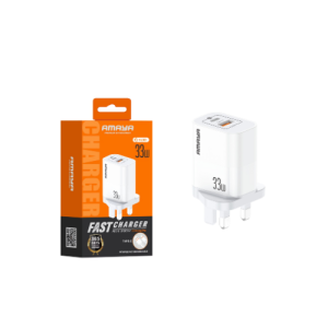 Amaya ACW-HU301 UK A+C 33W charger with Type-C cable