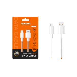 Amaya ACD-C41 Data Cable Type-C 3A White Fast Charge Cable